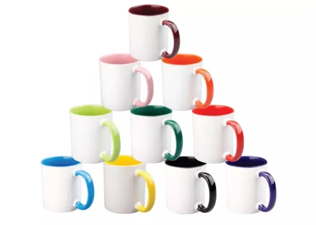 Coloured Handle Mug