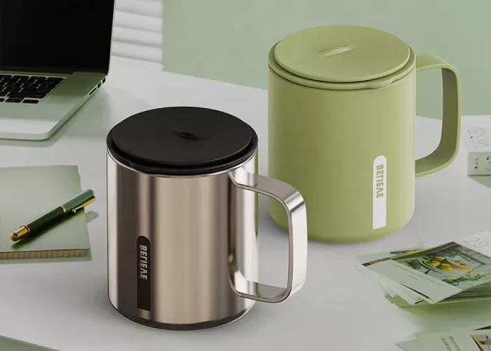 Sleek Camper Mug with Lid